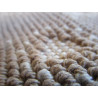 Tapis de style sarde avec motif PETITS COEURS... Couleur Beige-Gris.. 100% coton antidérapant... Taille 40x60-50x80