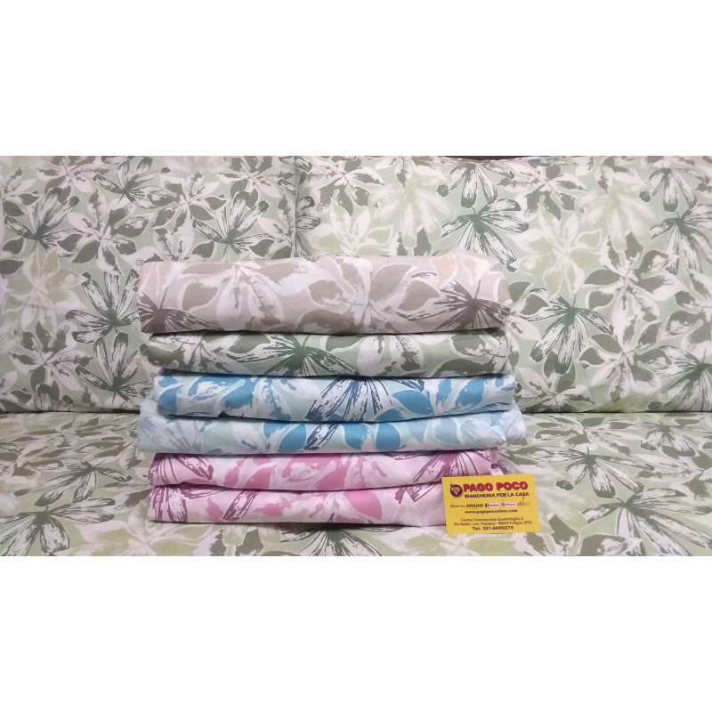 copy of Complete double bed - HALF SQUARE COLORED ROSE pattern..100% Cotton HYPERCALLE ...MADE IN ITALY!!!..