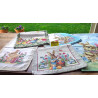 Striscia Runner Con disegni Pasquali Disegno UOVA COLORATE ..Misura:45x140..In Cotone Gobelin..Made In Italy!