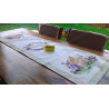 Striscia Runner Con disegni Pasquali Fantasia CONIGLIETTI ..Misura:45x140..In Cotone Gobelin..Made In Italy!