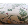 Coprisedia Rotondo Sfoderabile Con 2 Lacci...Misura 40x40...Disegno MARGHERITE E FIORI... MADE IN ITALY 100% COTONE...!!!