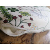Coprisedia Rotondo Sfoderabile Con 2 Lacci...Misura 40x40...Disegno MARGHERITE E FIORI... MADE IN ITALY 100% COTONE...!!!