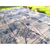 Nappe résistante aux taches Impression numérique BLUE CORAL Design.... 100% hydrofuge.. Toutes les tailles.. PAS DE FER!!!