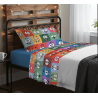 Completo letto o Copripiumino Con CARTONI ANIMATI Disegno SMILE...Singolo..Piazza Mezza..MADE IN ITALY!!!