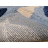 Tapis de bain antidérapant en éponge de coton au motif CORAIL COULEUR. Couleurs : Beige-Bleu clair. Taille: 45x70