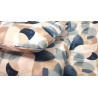 Completo letto Disegno GEOMETRICO MULTICOLOR..100%Cotone Con Elastico Perimetrale..In Tutte Le Misure!!!..