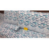 Doppelbettgarnitur und Tagesdecke mit BUNTEM FISCH-Design. 100 % Baumwolle... HERGESTELLT IN ITALIEN!!!