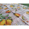 100% Water Repellent Stain Resistant Tablecloth GREEN LEMONS Design... In All Sizes...NO IRONING!!!