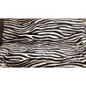 Couverture double à carreaux en microfibre douce super chaude ZEBRA.. Dossier en agneau.. Adapté pour housses de canapé