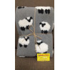 Plaid Blanket In Synthetic Wool Colorful PECORELLE Design Size:130x160.. Also suitable for sofa covers