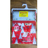 Tovaglia Antimacchia 100% Idrorepellente Disegno Con ALBERI DI NATALE ELFI E SLITTA..In Tutte Le Misure ...NO STIRO!