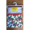 Tovaglia Antimacchia 100% Idrorepellente Disegno NATALE Con AGRIFOGLIO E BACCHE ROSSE ..In Tutte Le Misure ...NO STIRO!!!