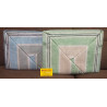 Double bed set in 100% flannel with LIGHT BLUE BOW pattern....Maxi sizes!!!!!