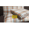 Double bed set in 100% flannel ROSE FANTASY WITH GEOMETRIC BACKGROUND...GREY-PINK-LIGHT BLUE!!!!!
