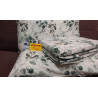 Double bed set in 100% flannel GEOMETRIC pattern..GREY-PINK-LIGHT BLUE..MAXI SIZES!!!!!
