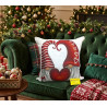 Kissenbezüge im digitalen Druckdesign WEIHNACHTSELFENZWERGE Größe: 50x50... 100% Baumwolle gesponnen in Lurex... HERGESTELLT IN