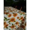 Cotton Tablecloth SUNFLOWER Design All Sizes 100% Cotton MADE IN ITALY